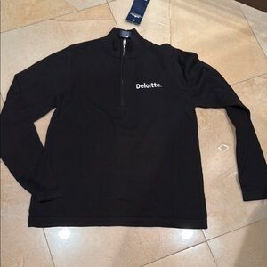 Charles River Apparel Black Zip Up Sweater